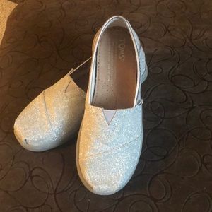 Toms Youth 13 Alpargata Glitter shoes - New